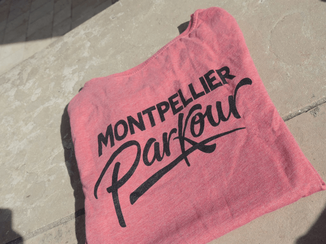 T-shirt AMP Chiné rose